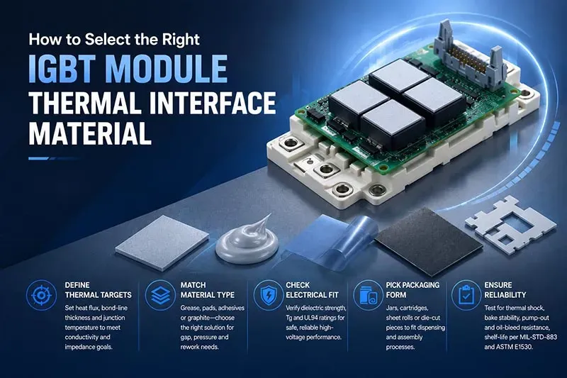 IGBT module thermal interface material
